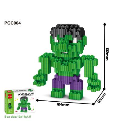 China Intelligence Development Micro Diamond Small Particles Creative Cartoon Pokeman Super Heroes Assembling Toy Building Blocks for sale