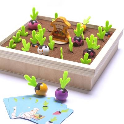 China DIY First Row Building Brick Amazon Hot Sale Kids Educational Building Blocks Carrot Matching Wooden Toys for sale