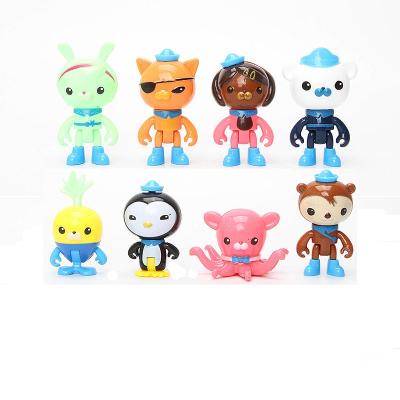 China Monday Kwazii Cake Decorating Doll Model Action Numbers 8pcs Octonauts Push Up Customizable Cartoon Series Toys Collectible for sale