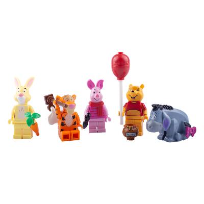 China Compatible Mini Building Toy MOC City Cartoon Animal Figures Tigger Piggy With Legoinglys Children Gift Building Blocks DIY Toys for sale