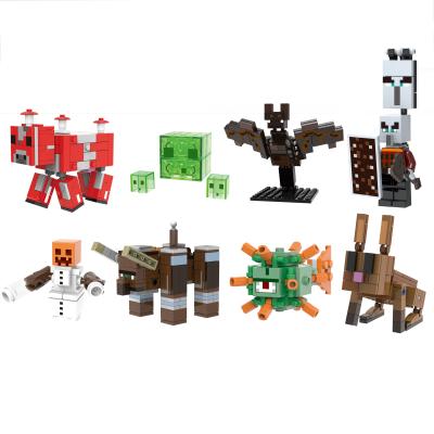 China Building Toy My World Mini Building Blocks Plunder Snow Ravager Guardian Rabbit Bunnie Zombie Figures Mine Craft Kids Toys for sale