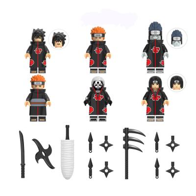 China Building blocks campatible legoinglys anime figures Uchiha Sasuke mini movie series comic action numbers collection toys figures for sale