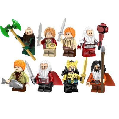 China City Series Lord Of The Rings Bean Bilbo Expedition Forces Mini Plastic Building Block Toys Action Figures for sale