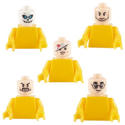 China Building Toy MOC WW2 Military City Figures Skull Parts Army Soldier Figures Mini Face Heads Building Blocks Toys for sale