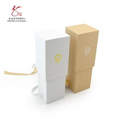 China Recyclable Custom Luxury Dry Paper Red Wine Box With Neck Packing Boxes for sale