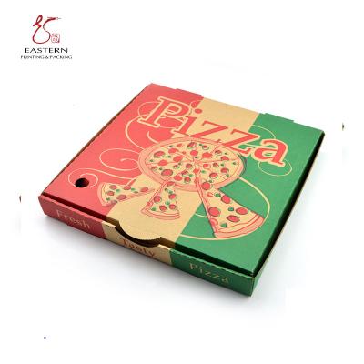 China Recyclable Kraft Paper Custom Color Printing Make Pizza Box for sale