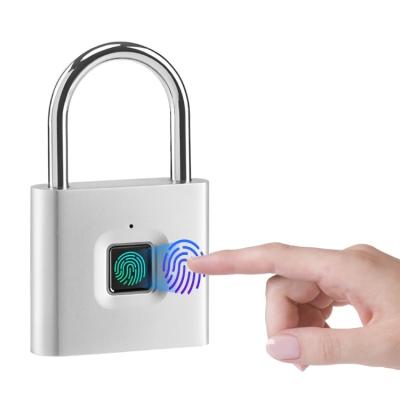 China Hot Selling Zinc Alloy Fingerprint Door Locks Outdoor Waterproof Biometric Keyless Security Automatic Smart Padlock In Locks for sale