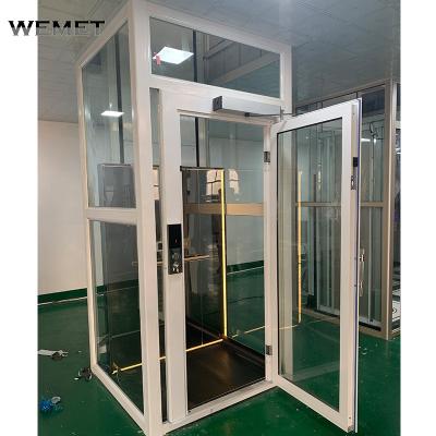 China Hydraulic Driven Building Home Elevator Lift Panoramic 250kg 0.1-0.15m/S for sale