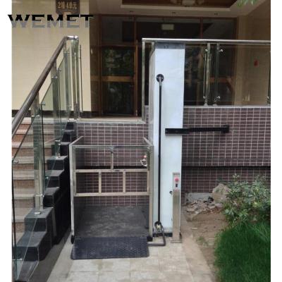 China Barrier free vertical lifting wheelchair lift platform for disabled for sale