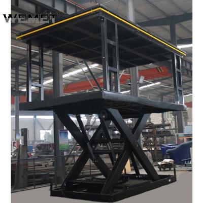 China 4t Lifting Capacity Double Deck Car Lift Hydraulic Drive AC 220v 380V 3-6m/Min Capacity 1845mm zu verkaufen