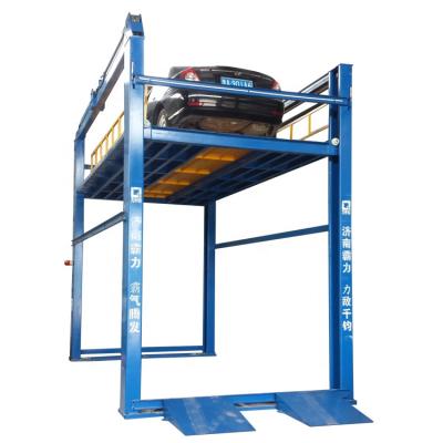 China Vertical Hydraulic Four Post Car Lift Platform Car Parking 3-5T Lifting Capacity for sale