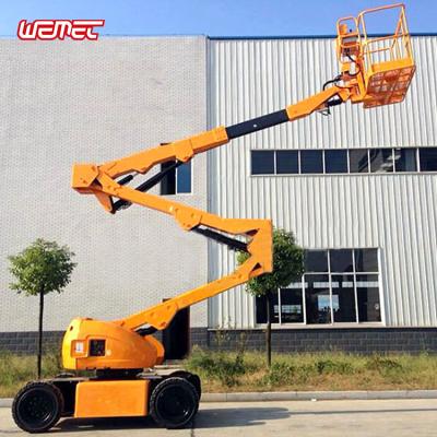 China 12m Lifting Height Mobile Telescopic Boom Lifts High Strength Steel 230kg Load Capacity for sale