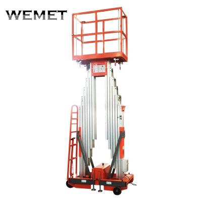 China Wemet Hydraulic Vertical Lift Platform Telescopic Electric Man Lifter à venda