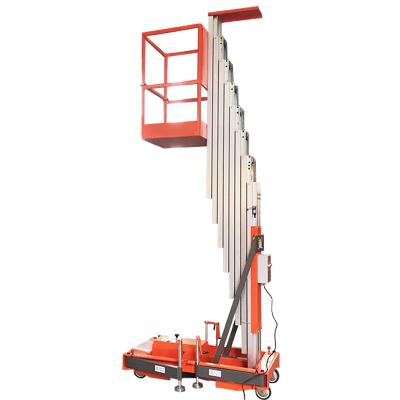 China Mobile Vertical Hydraulic Electric Mast Lift Telescopic Aluminum Alloy 1.1kw 2000mm Te koop