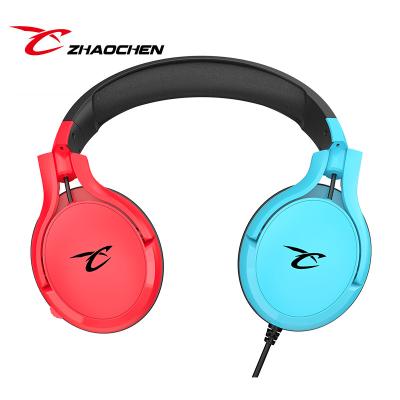 China Red And Blue Cyber ​​Surrand Earphone 7.1 Monday Sound Game Headset USB For Warzone Senicc for sale