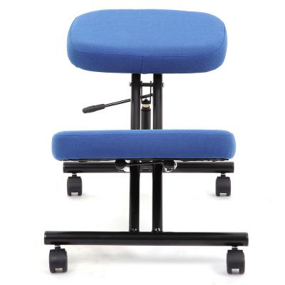 China Small Ergonomic Kneeling Chair Blue (Height) ChaoYa Kneeling Adjustable Fabric Ergonomic Orthopedic Office Chair for sale