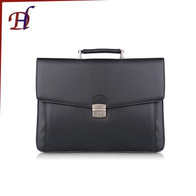 China Genuine Leather Business Padfolio Custom Men's A4 PU Cheap Portable Waterproof Leather Briefcase GENUINE LEATHER Men's Lawyer Briefcase for sale