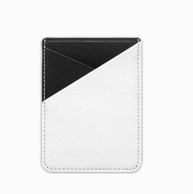 China PU Customized Leather PU Wallet Pocket Credit Card Holder 3M Cell Phone Case for sale