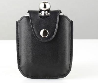 China CLASSIC custom stainless steel hip flask cowboy holster/leather hip flask holster for sale