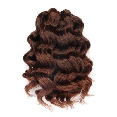 China High Quality Cheap Curly Brazilian Natural Black Synthetic Water Ocean Toyotress Ocean Wave Surf Braiding Hair for sale