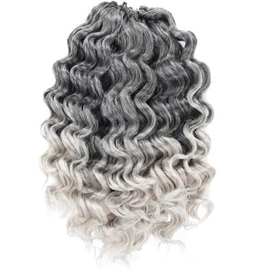 China High Quality Curly Synthetic Toyotress Extensions Surf Crochet Braids Ombre Deep Twist Hair For Black Women for sale