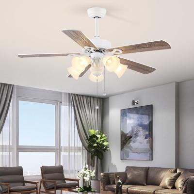 China Modern Energy Saving Home Restaurant 220V 5 Blade Vintage Trend Led Fan Ceiling Lights For Chandelier Decorate for sale