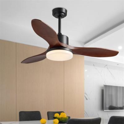 China Energy Saving Control Winding Wire Light 24W Wood Ceiling Fan Remote Nordic Light for sale