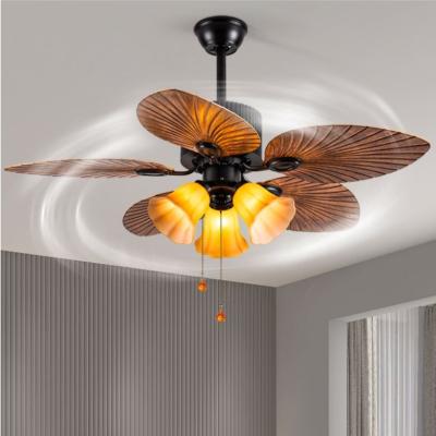 China Energy Saving 3 Light Cover Mounted Low Profile Large Retro Mist Fan Ceiling Fan Light for sale