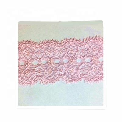 China Viable factory popular pink elastic lace trim elastic lace 2022 for sale