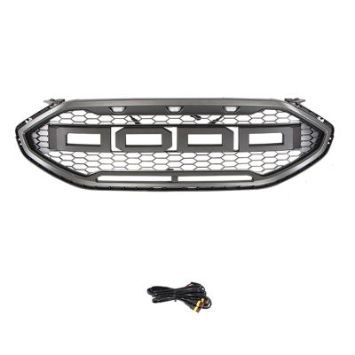 China Wholesale 3pcs ABS Led Lights Custom Car Front Bumper Grille Fit For Ford Edge 2019 for sale