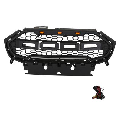 China Perfect Replacement ABS Front Upper Radiator Grill With LED Lights Modifying Fit For FORD ECOSPORT 2016-2019 for sale