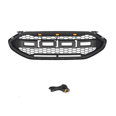 China ABS factory wholesale supply 3pcs led lights car custom front parrilla matte black grill fit for ford edge 2019 for sale