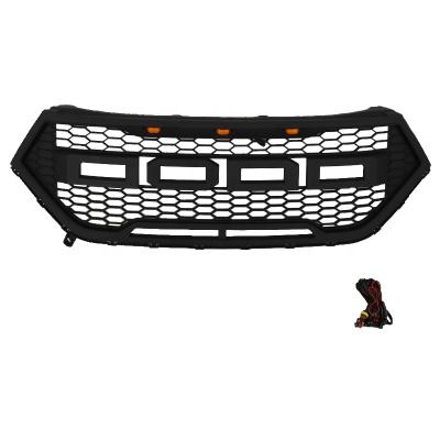 China ABS SUV Custom Modified ABS Front Bumper Grille W LED Lights Fit For 2016-2019 Ford Edge for sale