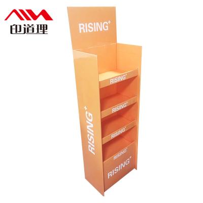 China Eco-friendly Recyclable Custom Printed Store Display Box Cardboard Display Stand Paper Wholesale Display Racks for sale