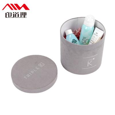 China Recyclable Custom Logo Luxury Pink Rose Packaging Cardboard With Paper Round Cylinder Box Flower Gift Hat Hat Tube Rigid Packing Boxes for sale