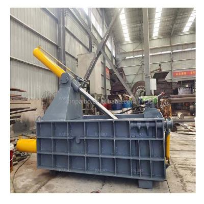 China Aluminum Metal Packing Machine with Crane Portable Mobile Hydraulic Scrap Baler Press for sale