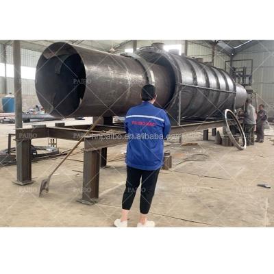 China 7CBM Effective Volume Bamboo Charcoal Carbonization Furnace with Continuous Machine for sale