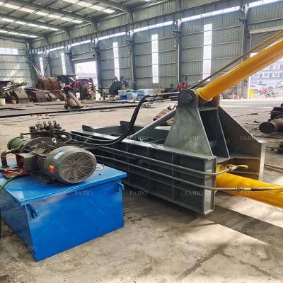 China Machine Weight 5000kg Waste Metal Baler Aluminum Cans Scrap Metal Press Baler Machine for sale