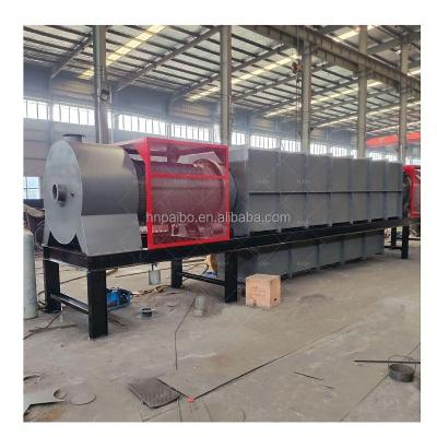 China Continuous Hot Air Flow Rotary Biochar Pyrolysis Carbonization Stove with 7CBM Volume for sale