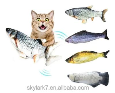 China Stocked For Pet 2021Electric Fish Cat Toys Interactive Dancing Fish Cat Toy Fish for sale