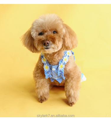 China Viable Little Dog Teddy Bears Puppies Spring Dress Pet Tying Band Dress Spring Dressess 2021 for sale