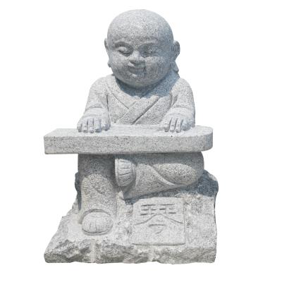 China New Type China Garden Granite Interesting Price Small Chinese Monk Statue Priestling for sale