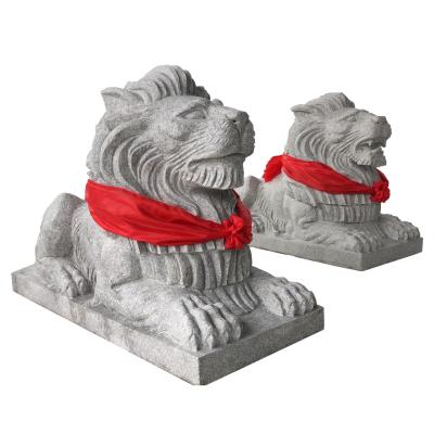 China Quality Price Animal Sculpture Guaranteed Appropriate Hand Carving Lion Garden Animal Statue for sale