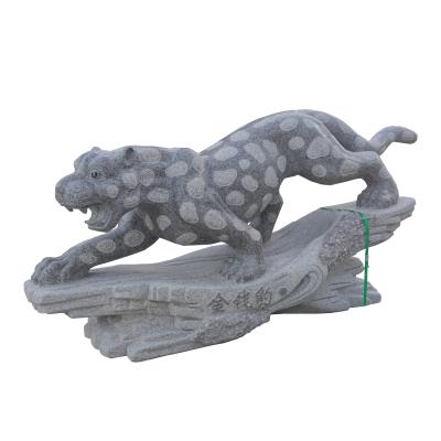 China Modern Natural Granite Hand Carved Leopard Sculpture Manufacturer Customized Animal Sculpture for sale