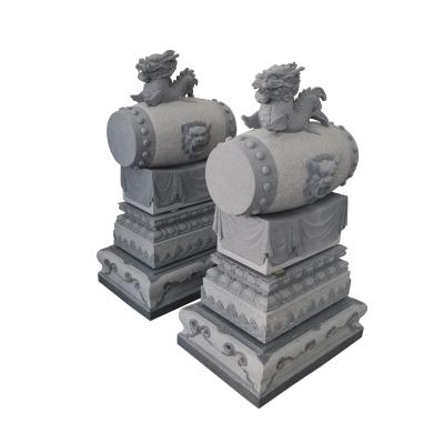 China Chinese Chinese Gate Pillar Decoration Animal Stone Pieces for sale