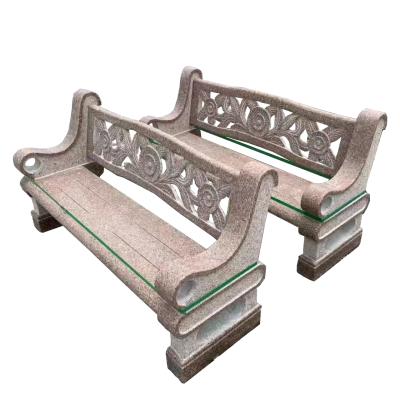 China Modern Stone Granite Nature Garden Stone Long Bench Chair for sale