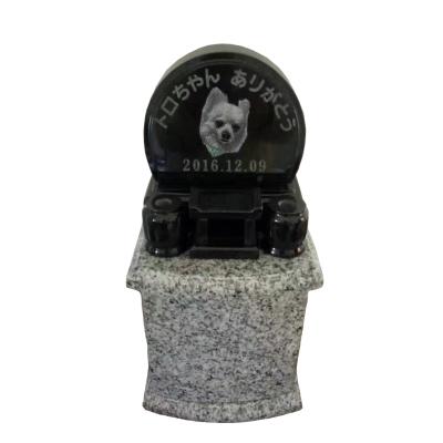 China Modern The Manufacturer Process Granite Marble Memorial Dog Headstone for sale