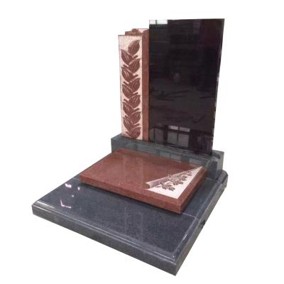 China Chinese High Quality Black Granite Art Monument And High Polished Marble Headstone For Custom Headstone for sale