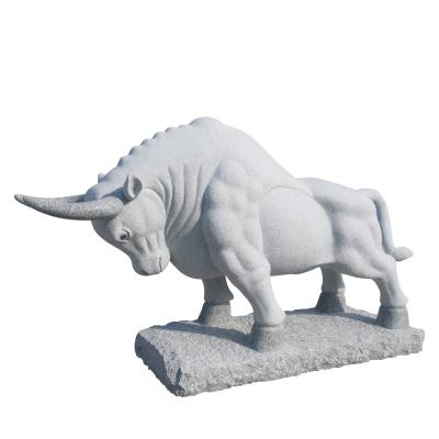 China Modern Stone Bull Granite Carving Stone Carving Animal Cattle for sale