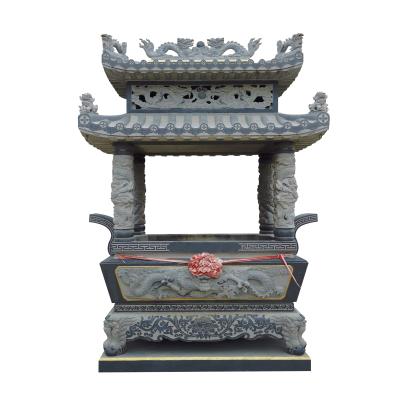 China Chinese stone censer qinglong censer decoration at temple gate for sale